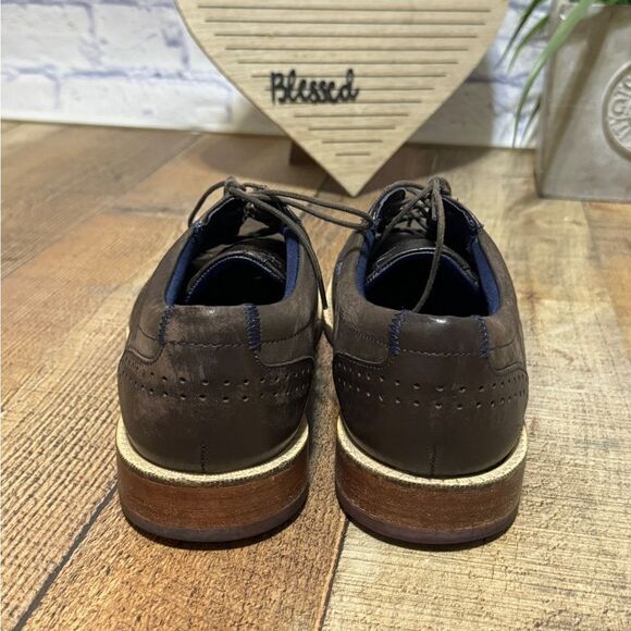 Ted Baker Shoes Sz 9 M Brown Derby Oxfords LEATHER NEWBUCK DEEKUN‎ main image 6
